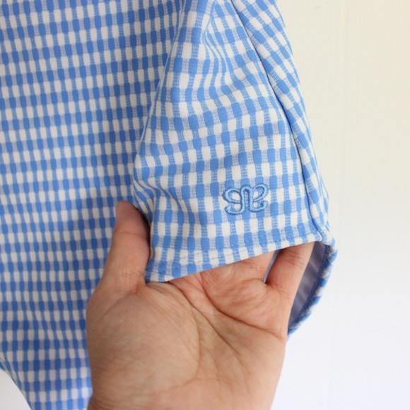 Albion Blue Gingham One Piece Swimsuit - Picture 6 of 9